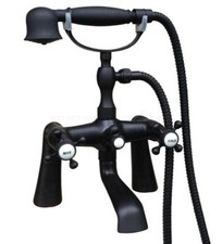 Oil Rubbed Bronze Clawfoot Bathtub Faucet Telephone Style Handheld Shower Ztf503