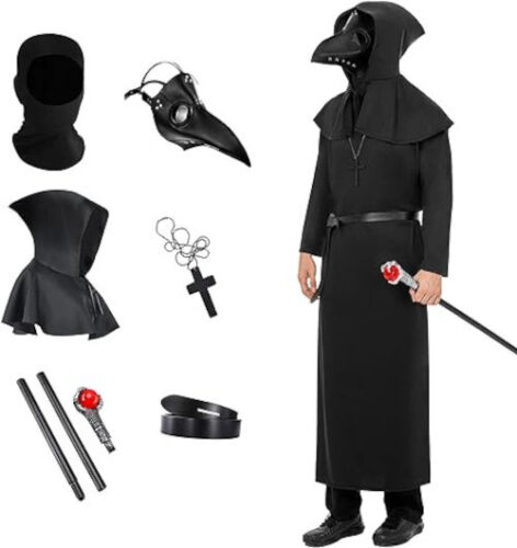 Casaco Masculino De Cosplay Gótico Punk-retrô Plague Doctors