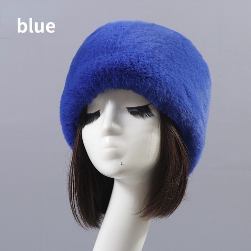 Women Men Russian Cossack Flat Hat Thermal Cap Faux Fur Winter Ski Trapper Warm - Picture 9 of 32