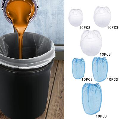 10Pcs Paint Strainer Bags Elastic Opening Reusable Practical DIY Painting