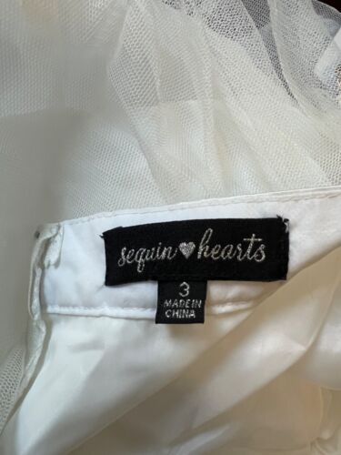 Sequin Hearts 2-Piece Embroidered Cropped TOP 5 Tulle Gown SKIRT 3 NWT - Picture 11 of 14