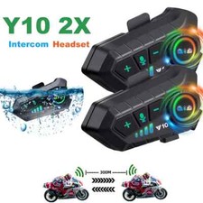 Bluetooth5.3 Motorcycle Helmet Intercom Headset Waterproof Intercomunicador