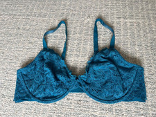 Excellent SOMA Teel Lace Underwire Full Coverage Bra Size: 38 D