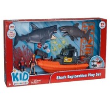 kid connection shark exploration playset waterproof