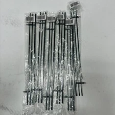 Hardware Resources SF17 Closet System 17"W Wire Shoe Fence Rail Chrome Set of 6