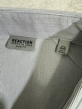 kenneth cole reaction short sleeve shirt Stripe New Slim Fit 17.5 34-35