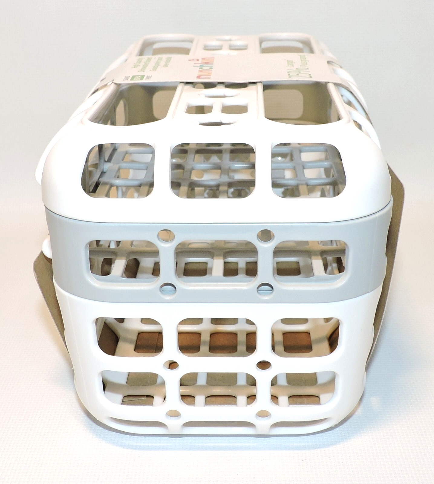 Munchkin High Capacity Dishwasher Basket White & Gray, 25% LARGER, BPA Free, NEW