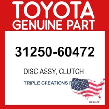 Toyota Genuine 3125060472 Disc Assy Clutch 31250-60472 OEM