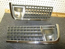 72 Corvette Die Cast Triple Chrome Plated Front Grilles New Pair 350 454 Sale