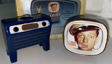 The Andy Griffith Show VANDOR Salt Pepper Shakers Barney Fife Don Knotts TV Set