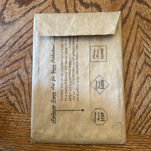 1951 Illinois license plate 4 Digit Shorty W Original Envelope 7327 - Picture 12 of 14