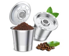 2 Pack K Cup Reusable Coffee Pods for Keurig: Stainless Steel Refillable K Cup -
