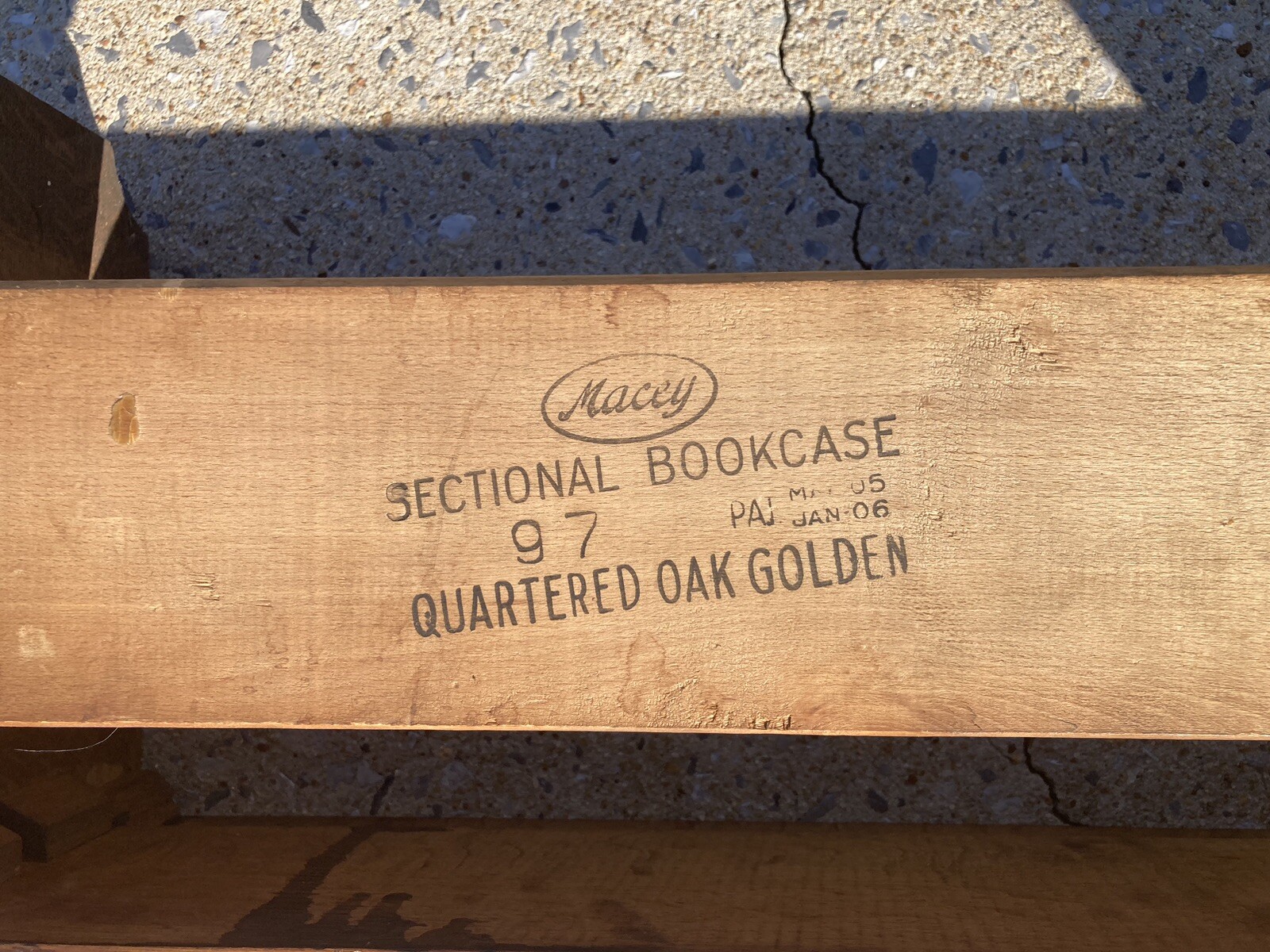 Oak Macey Barrister Bookcase Base eBay