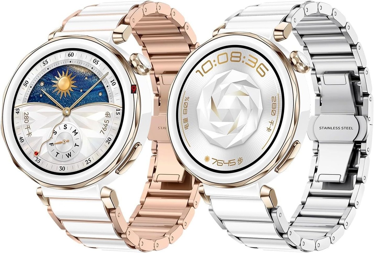 18mm Durable Metal+Ceramic Strap For Huawei Watch GT 5Pro 42mm/GT