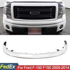 Fits 2009-2014 Ford F-150 Oxford White Front Upper Bumper Cover W/ Hole Plastic
