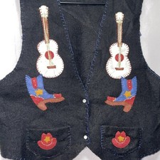 Vintage handmade vest guitars western unisex size medium e1250