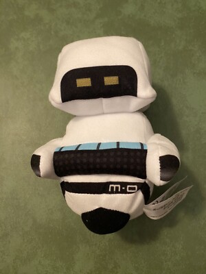 Disney Pixar Wall-E MO M-O 8'' Stuffed Plush Doll Toy Cleaner Robot White
