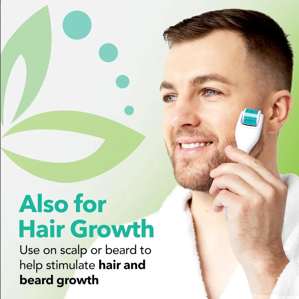 600 钛微针 Derma-Roller 套件 - 皮肤滚轮 0.25 毫米痤疮疤痕 — 第 3/4 张图片