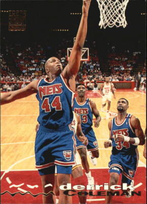1993-94 Stadium Club #282 Derrick Coleman UER (Career stats listed under `92-93)