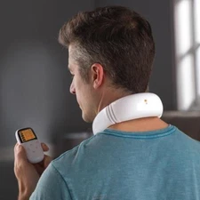 Hammacher Electrostimulation Heat Neck Massager Pain Reliever TENS Nerve therapy