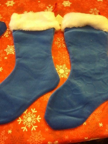2 NEW Chicago Cubs Christmas stockings 18" long genuine mdse - Picture 4 of 4