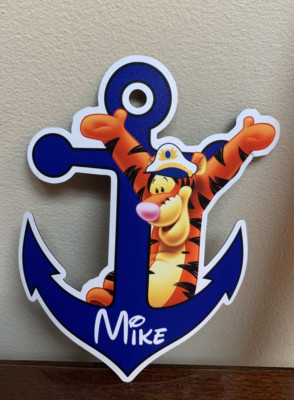 Disney Tigger Anchor Nautical Car Magnet  - Personalized Name Mike