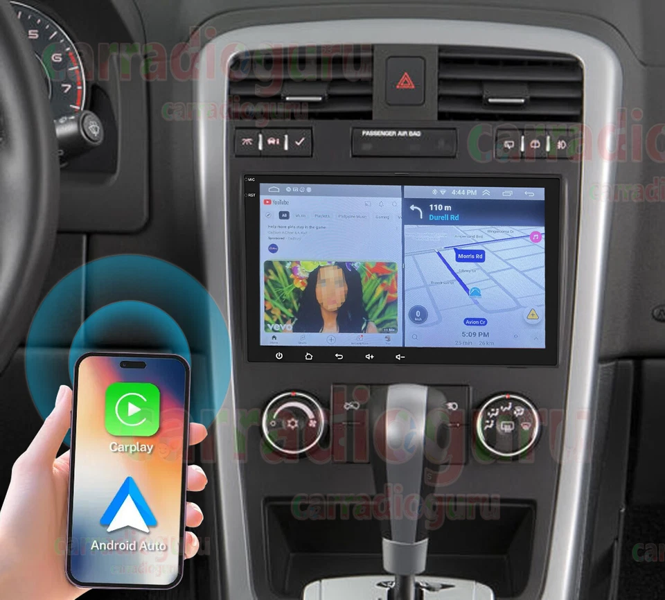 Wireless CarPlay Stereo Radio Android 13 Navi For Pontiac Torrent 2007 2008 2009 - Изображение 2 из 4