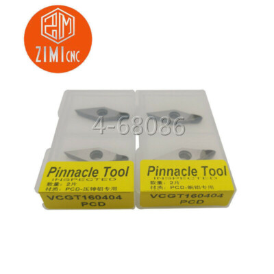 10pc VCGT160404 PCD Polycrystalline diamond blade tools (PCD) Used for Aluminum