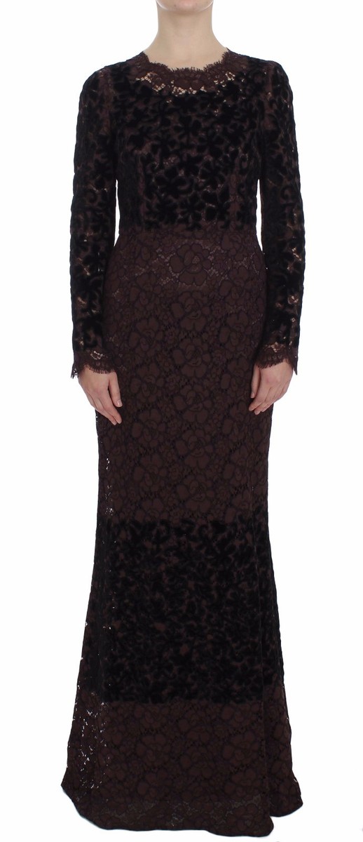 【VIP価格】DOLCE & GABBANA Elegant Maxi A-line Dress NWT Dolce & Gabbana Womens Floral Maxi A Line Dress (White