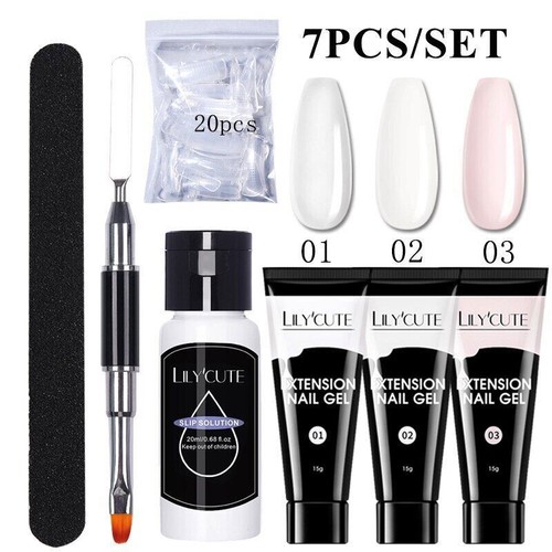 Set Gel Unghie 6W Lampada LED Set Completo Manicure Vernis Semi Permanente Prolunga Rapida - Foto 77 di 95