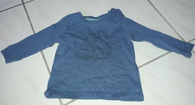 Ice Age Baby Junge Langarmshirt Größe 62/68  blau   Manny und Ellie