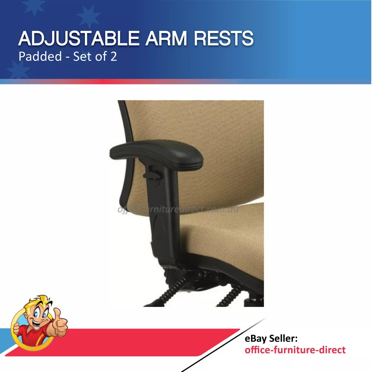 Office Chair Adjustable Arm Rest Height Adjustable Desk Chairs