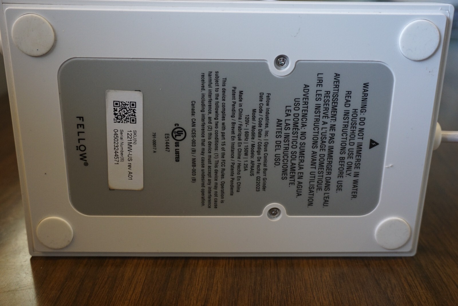 Fellow Opus Conical Burr coffee grinder eBay