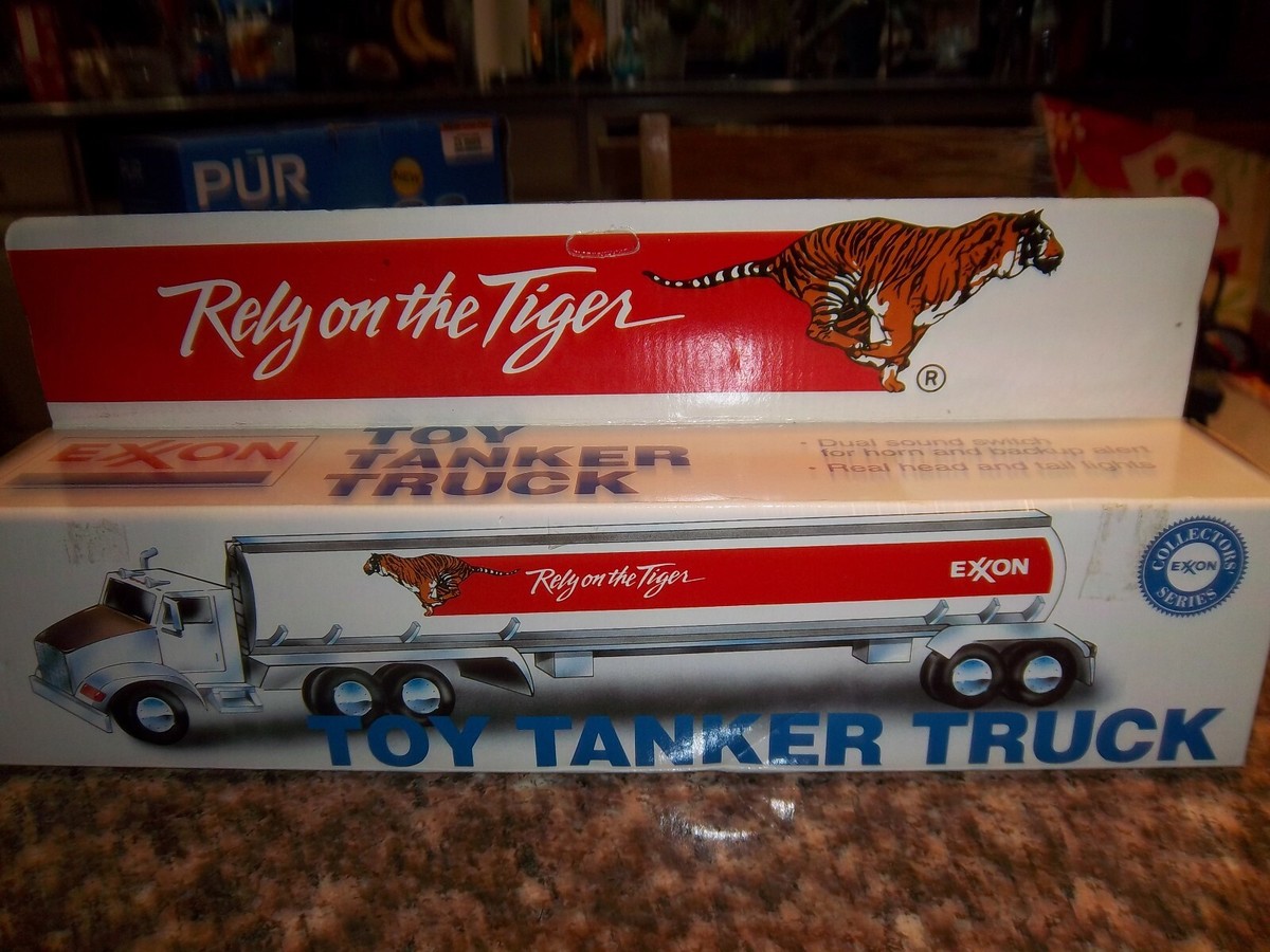 Vintage Exxon Rely on the Tiger Toy Tanker Truck Collectors Exxon Series New