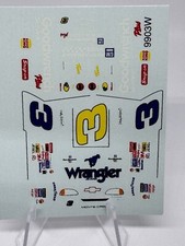 HO Scale Slot Car Water Slide Decal, Silk Screen w/ White NOT A COPY - NEW