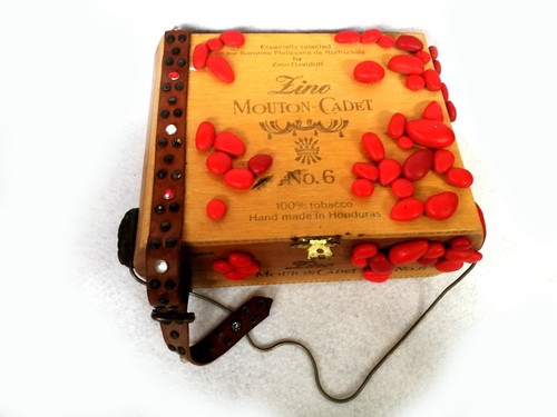 woman bag original accessories shoulder hand handle vintage cigar box collection - Picture 14 of 24