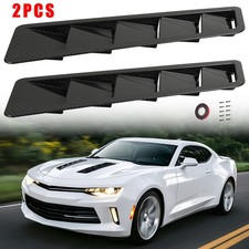 Carbon 2pcs Hood Vent Scoop Louver Cover Air Flow Intake For Chevrolet Camaro Carbon 2pcs Hood Vent Scoop Louver Cover Air Flow Intake For Chevrolet Camaro