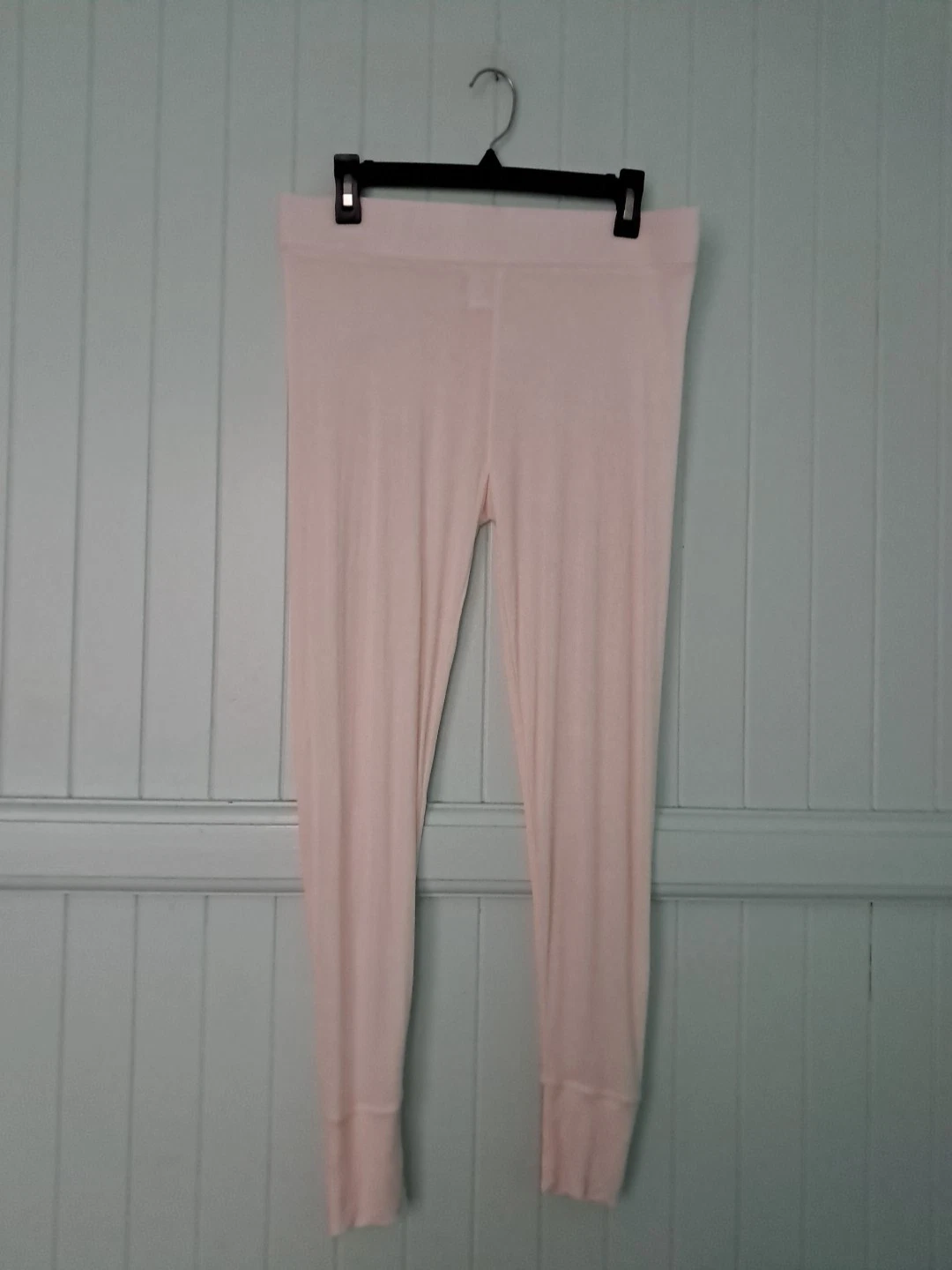 Lands End 100% Silk Thermal Base Layer Leggings Pants Women’s Sz PM Ivory