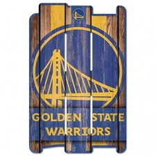 Golden State Warriors Wood Fence Sign 11"x17" NEW NBA Wall Man Cave Fan Banner