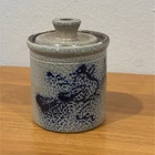 Red Wing Pottery Salt Glaze Crock W/Lid 1998 Blue Bird Matt Wassenaar Stoneware