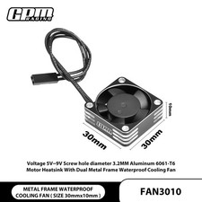 GPM 6061-T6 Alloy Metal Frame Waterproof Cooling Fan 30X10mm High Speed 20000RPM