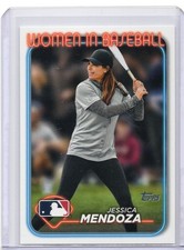 Jessica Mendoza 2024 Topps Women In Baseball Insert