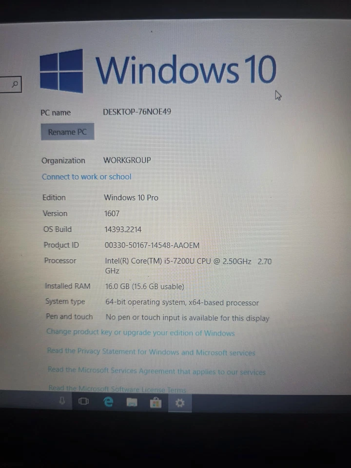 Dell Latitude 7480 14" (256GB SSD, Intel Core i5-7200U, 2.5GHz, 16GB RAM) Laptop - Image 2 of 3
