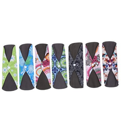 Type A 7x Reusable Cloth Sanitary Towels Pads Washable Bamboo Cloth Menstrual Pa