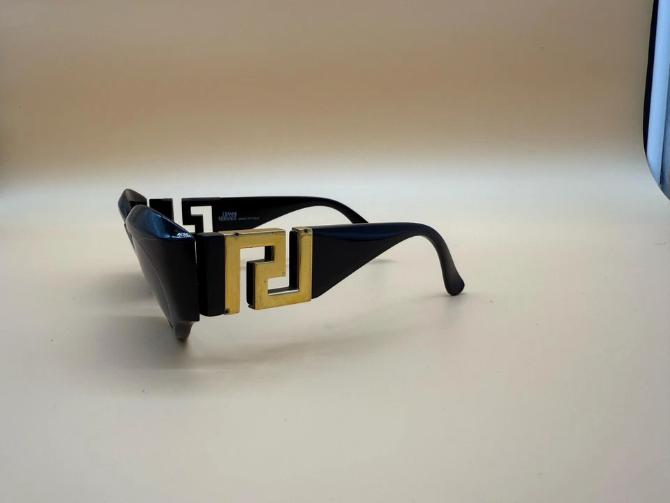 Gianni Versace Mod. GAFAS DE SOL T74/B Col. 852RH CRISTALES AZULES RARAS VINTAGE AÑOS 90 Foto 2 de 4