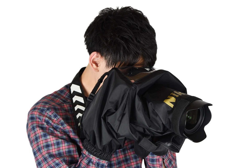 Cubierta de lluvia Nikon práctica tipo 3 negra RCHT3 Foto 4 de 4