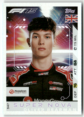 Topps F1 Turbo Attax 2025 Formel 1 No. 347 Oliver Bearman Super