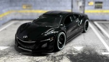 Acura NSX '17 PERSONALIZADO negro • Real Riders • Hot Wheels 2025 • Difícil de encontrar