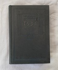Hauptprobe Barnhart Brothers & Spindler Type USA Schriftmusterbuch Musterbuch