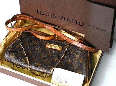Louis Vuitton Eva Women's Clutch Monogram Canvas Pochette Crossbody Shoulder Bag